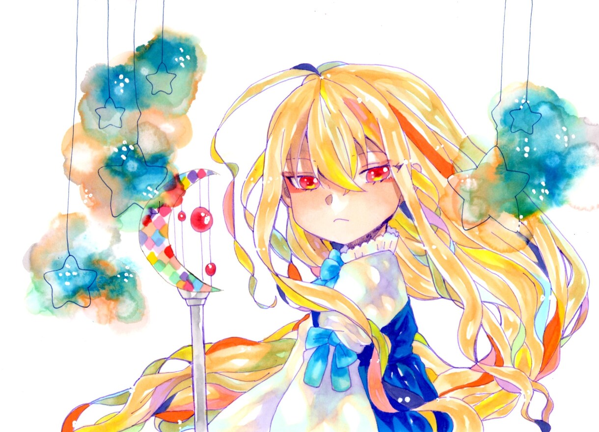 アナログで女の子を描きます コピックの鮮やかな発色のイラストをお求めの方に！ イメージ1