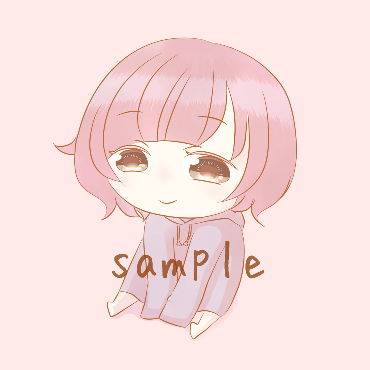 SNS等で使えるゆるいミニキャラアイコン描きます 自分だけのアイコンが欲しい方へ！ イメージ2