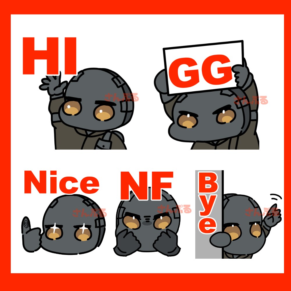 Twitchの配信スタンプ作成します LINEスタンプ等にも！動くスタンプも！ イメージ3