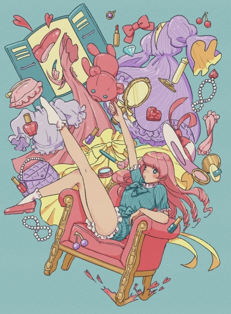 オリジナルなアニメタッチイラスト描きます MVイラスト、携帯ロック画面など要望に沿ってお描きします！ イメージ3