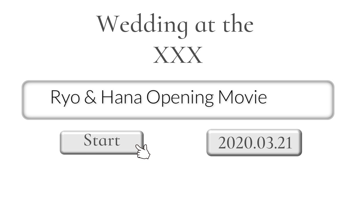 WEBページ風結婚式オープニング動画作ります WEBページ風のオシャレな結婚式オープニングムービー イメージ4