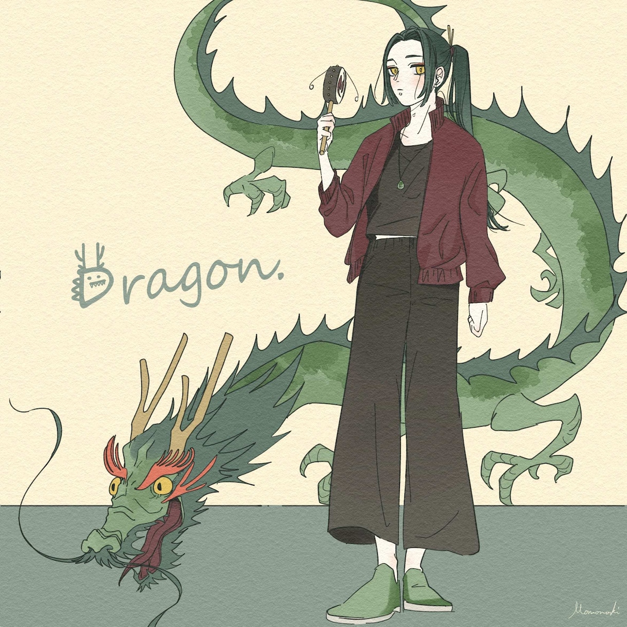 画用紙やキャンバス風のイラストを制作します SNSアイコン、一枚絵などにご利用ください。 イメージ2