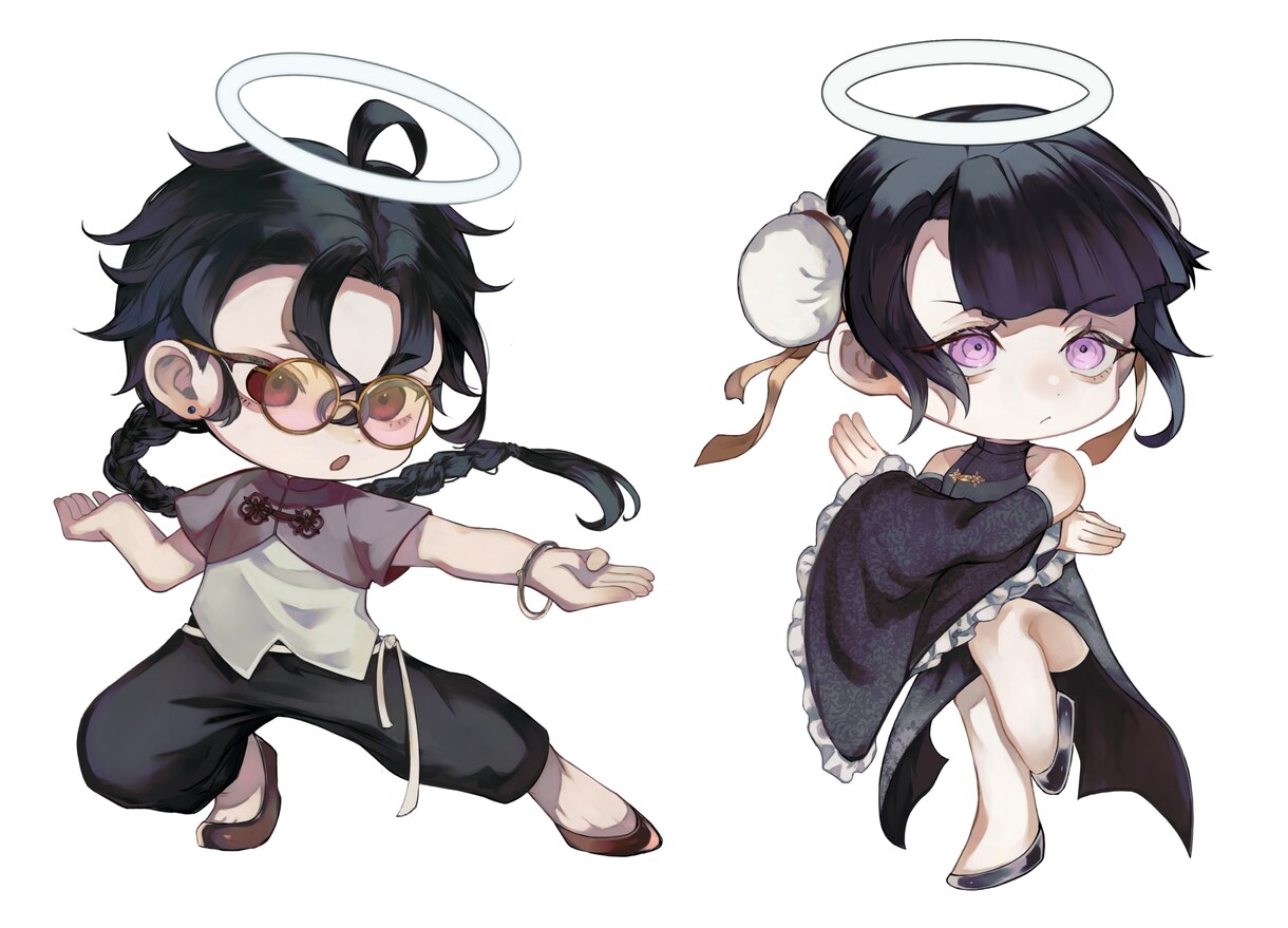 デフォルメイラストの可愛らしいアイコンを描きます ちょっとダークなものからポップでかわいいものまで！ イメージ5