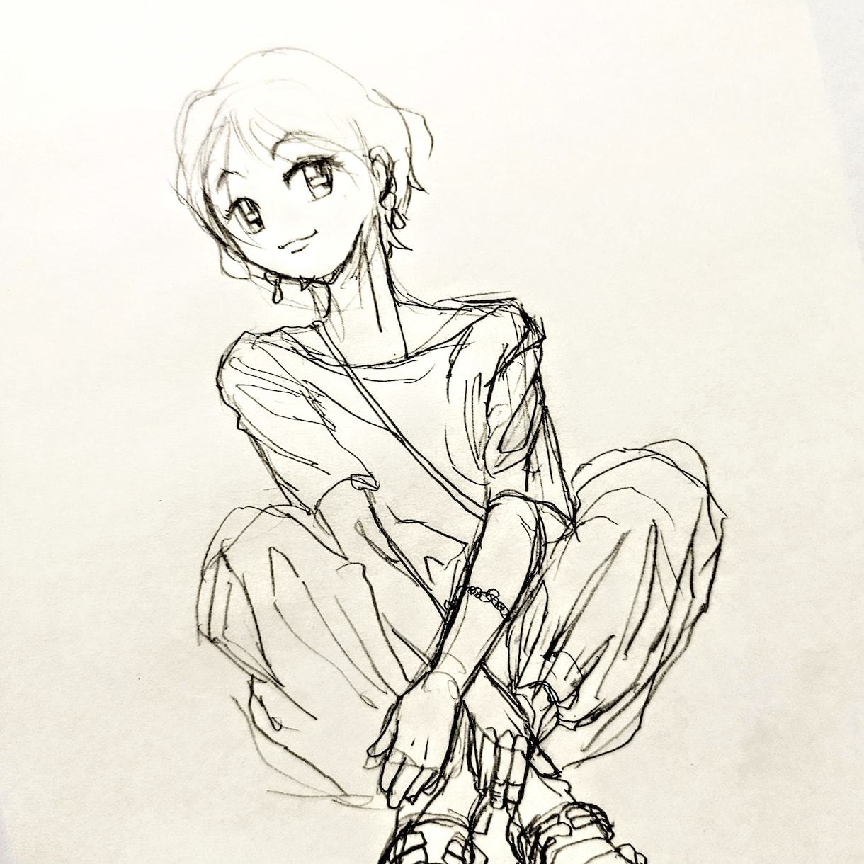 色紙に絵を描きます モノクロの世界をお楽しみ下さい イメージ5