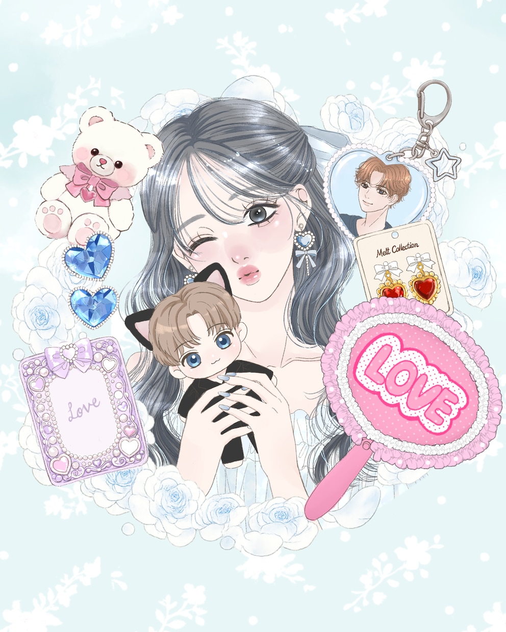 商用OK♡SNSで映えるかわいいイラスト描きます 企業実績あり◎美容・配信・歌ってみたに イメージ1