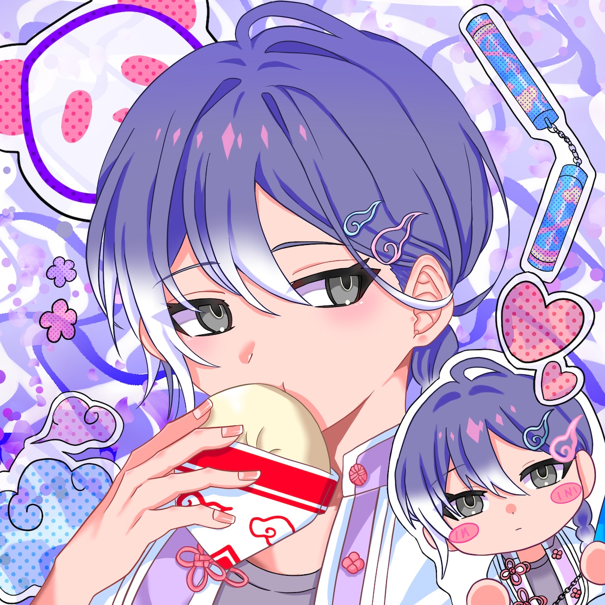好きなキャラやオリジナルキャラ描きます SNSなどのアイコンをあなた用のイラストに描きます イメージ10