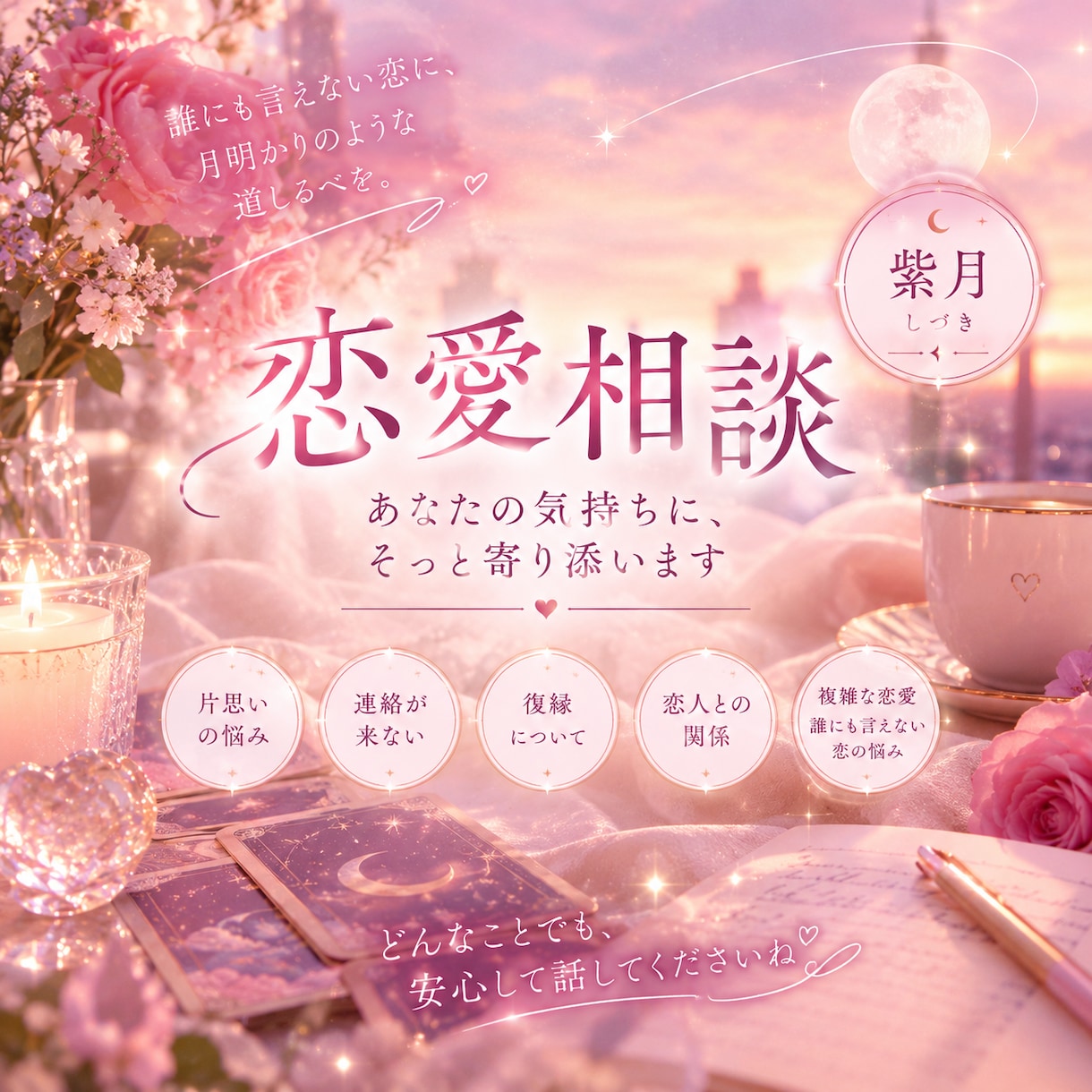 誰にも言えない恋のお悩み、優しくお聞きしますます どんな貴方も受け入れます。話してみませんか？ イメージ1