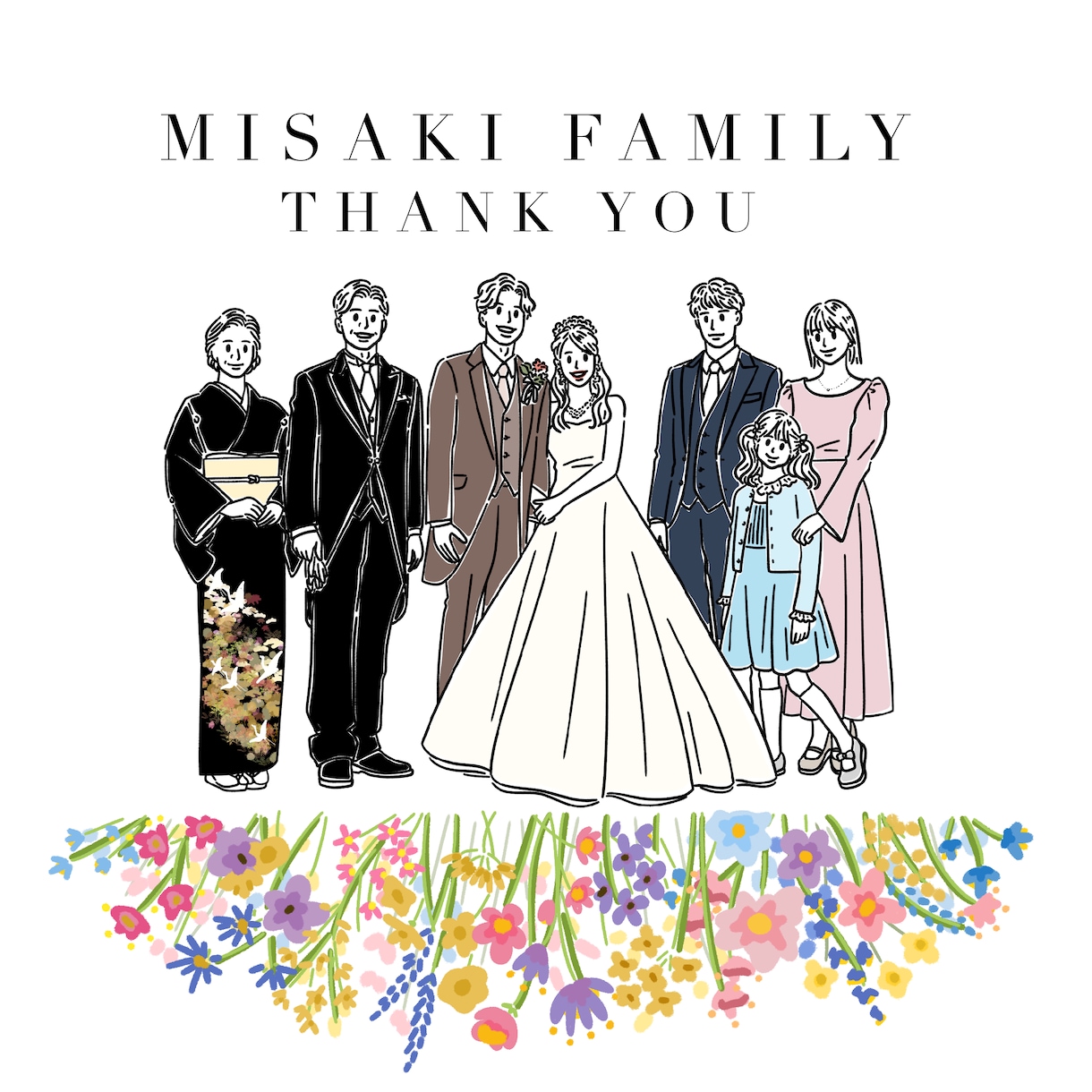 結婚式 両親贈呈プレゼント似顔絵イラスト制作します 《特別なプレゼント》感謝を形に残すオーダーメイドギフトを作成 イメージ10