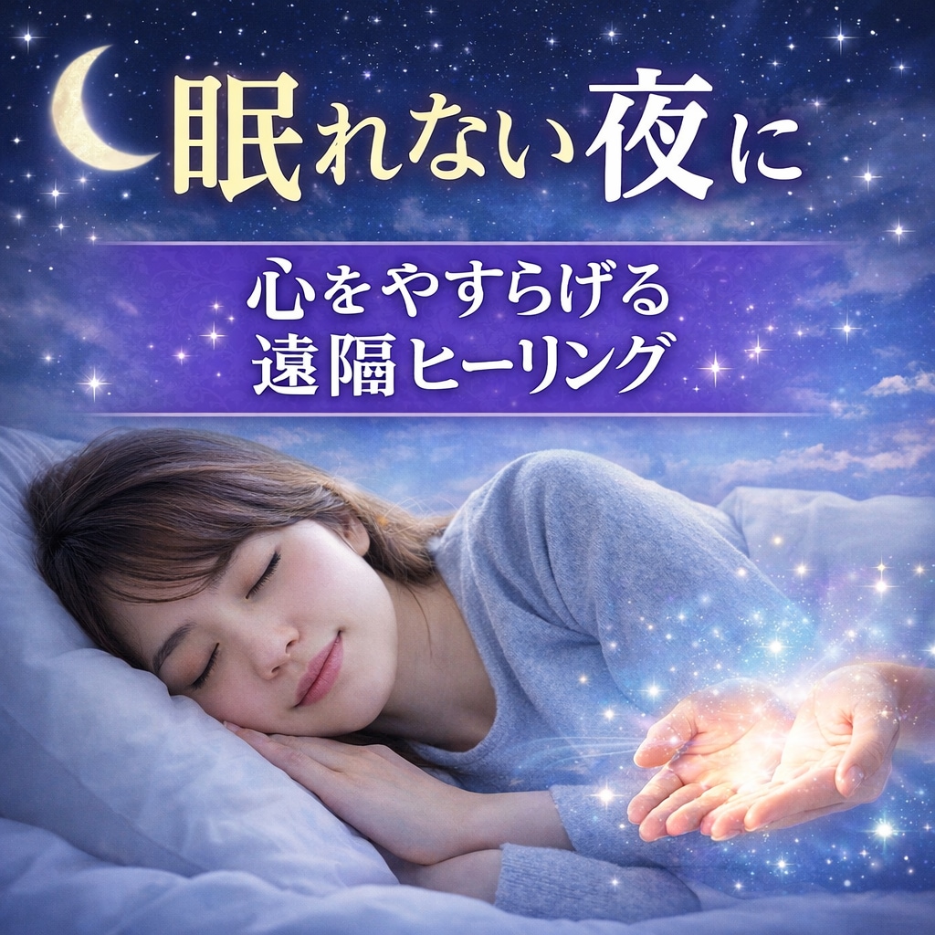 眠れない夜をやさしく整える遠隔ヒーリングをします 眠れない夜に｜心と体をゆるめる遠隔ヒーリング イメージ1