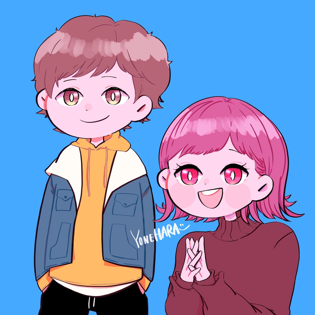 商用可SNS用のかわいいアイコンイラスト作成します SNS用のアイコン作成します！パステル～ビビッド調まで！ イメージ1