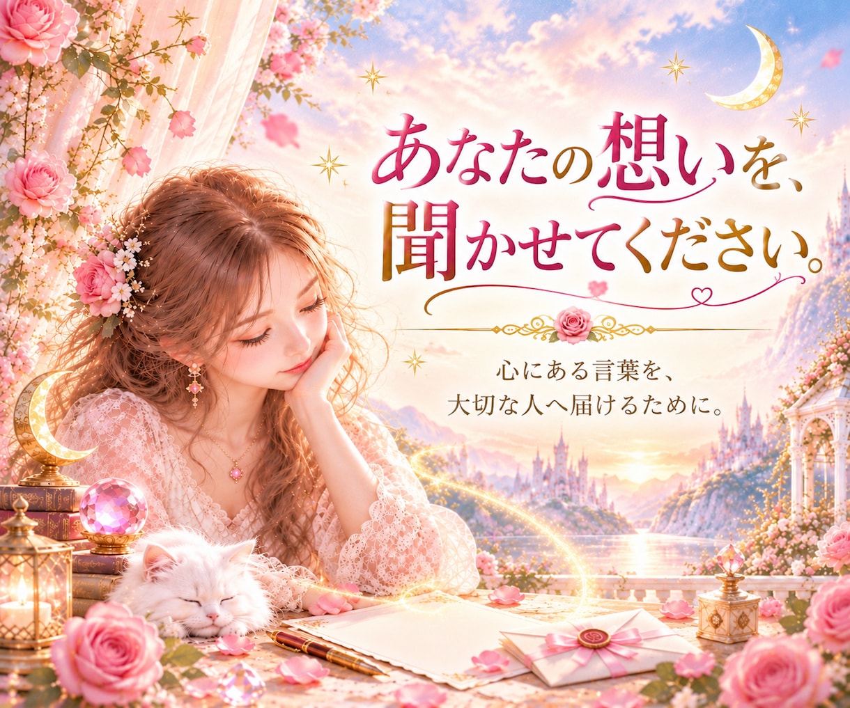 大切な人へ伝えたい想いを丁寧に言葉にします 心にある本当の想いを、あなたらしい言葉へ丁寧に整えます イメージ6