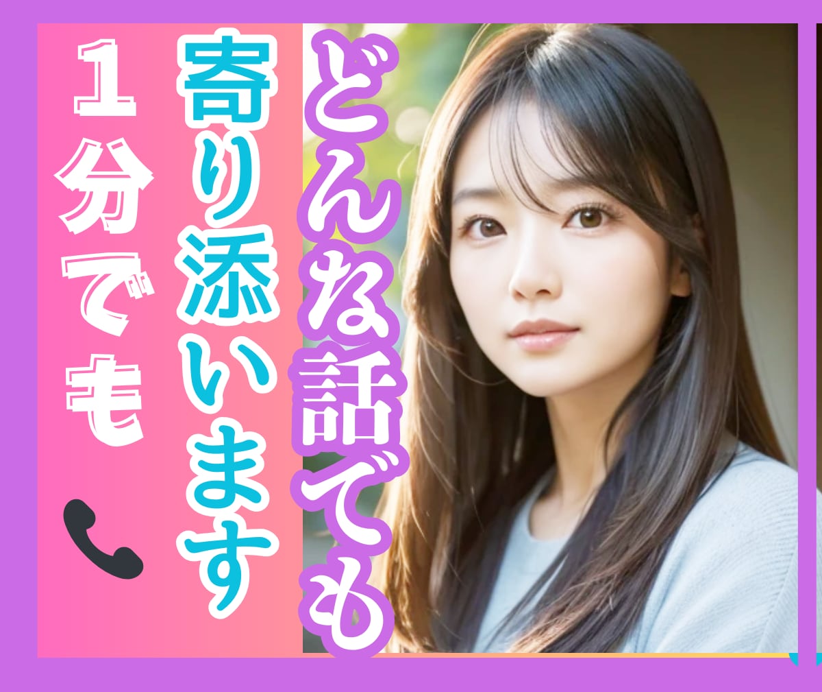 1分OK✨話して開運元ｸﾗﾌﾏﾏﾌｯと軽くなります NGなし/ちょっと聞いて/愚痴/異性の気持ち/お試し占いつき イメージ1