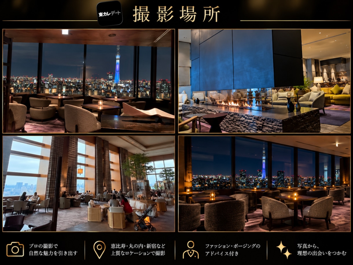 タイプの女性とマッチする写真を撮ります 東カレ2日で1000マッチの実体験をもとに撮影 イメージ3