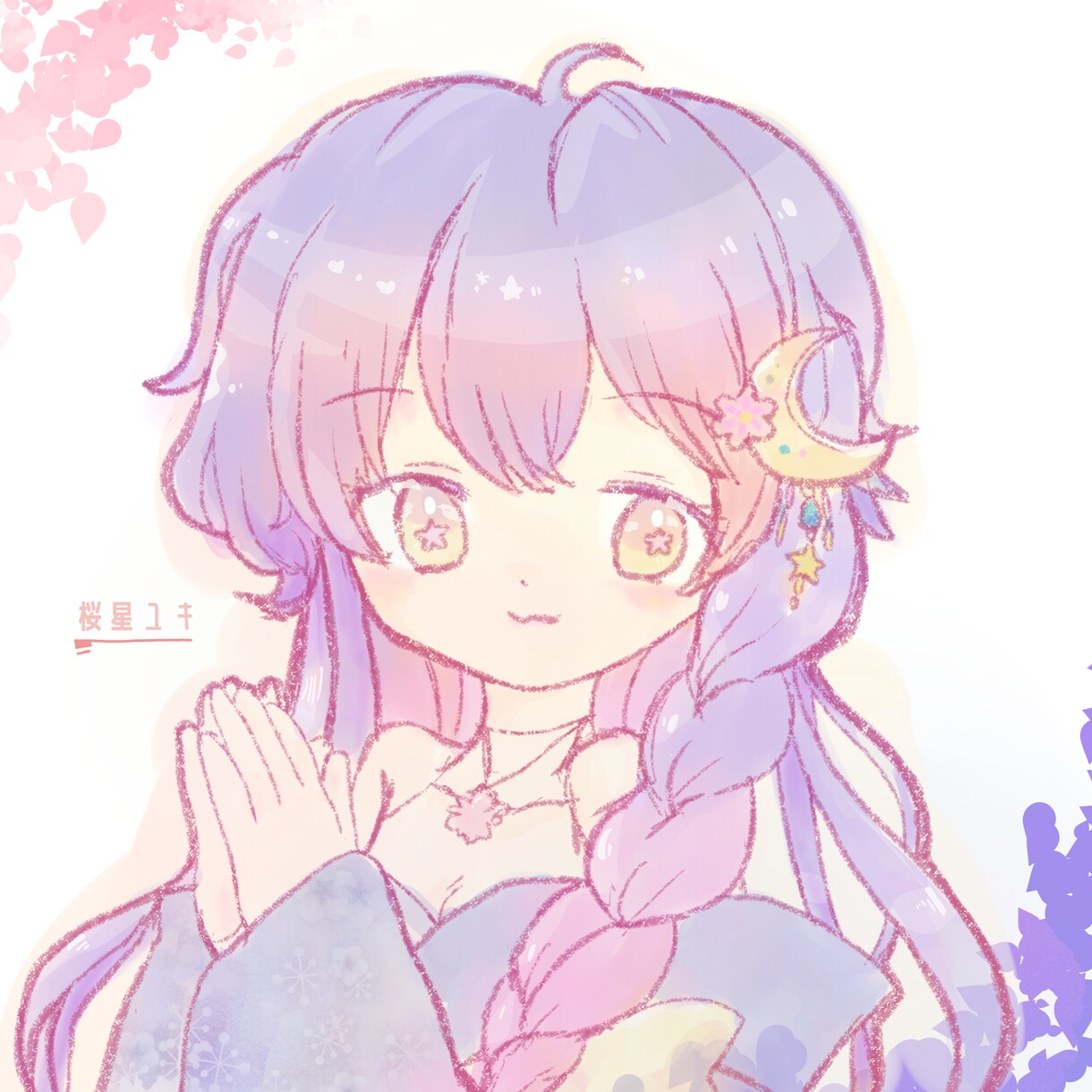 アイコンに最適！バストアップイラストを描きます 水彩画風で柔らかい印象の色使いがよいアイコンが得意です イメージ4