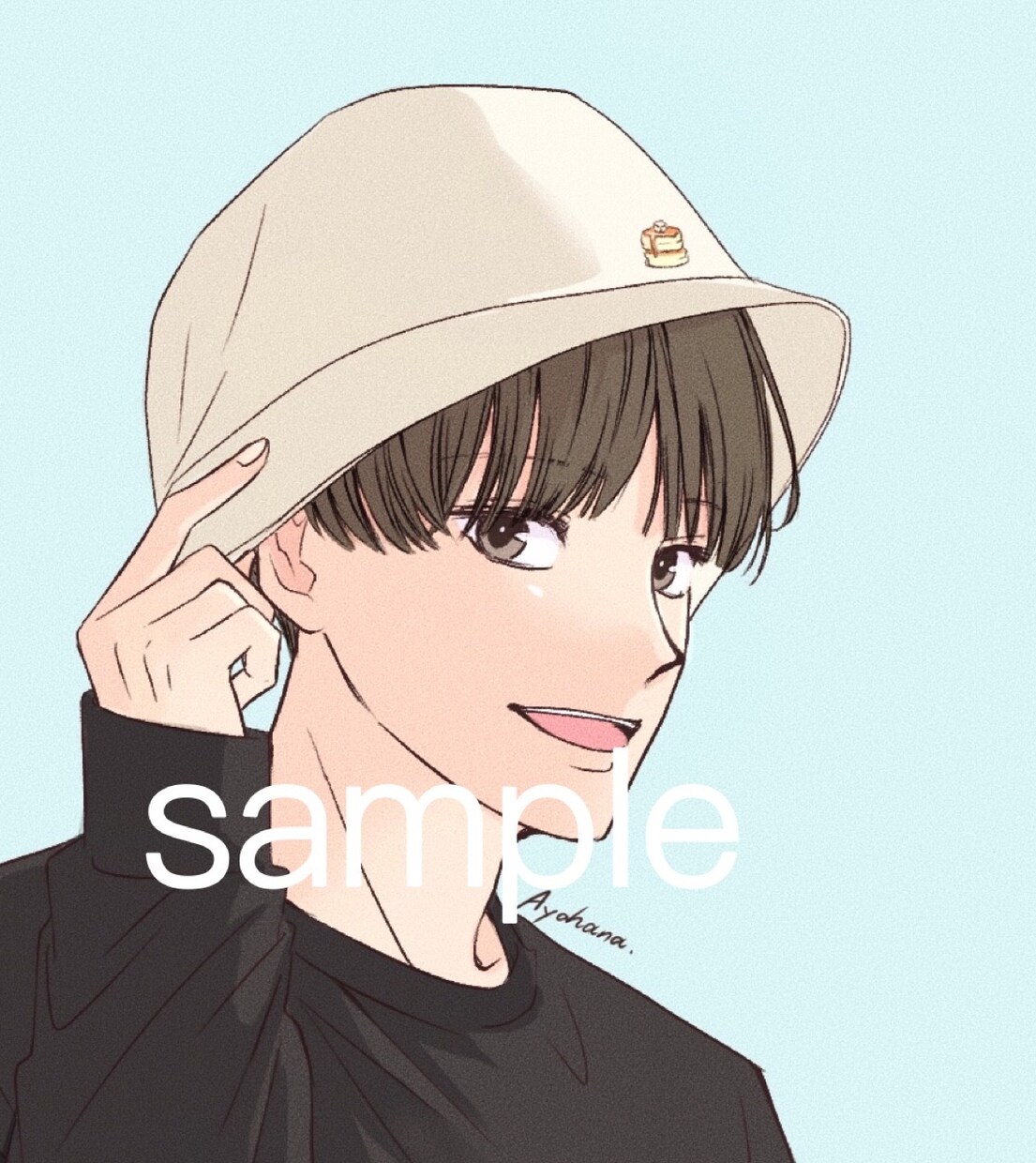 シンプル・爽やか・好印象なアイコン描きます お仕事用にも！あなただけの綺麗なアイコンお作ります イメージ8