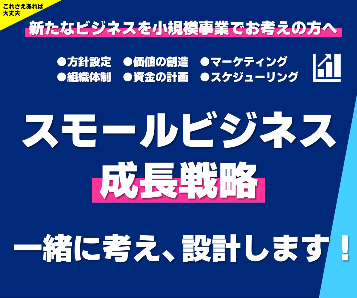 スモールビジネスの成長戦略を専門家が一緒に考えます 専門ツールの分析により具体的な成功のための戦略を設計します！ イメージ1