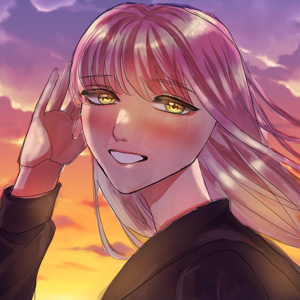女の子のアイコン描きます 修正何回でも無料！納得いくまで描き直します。 イメージ4