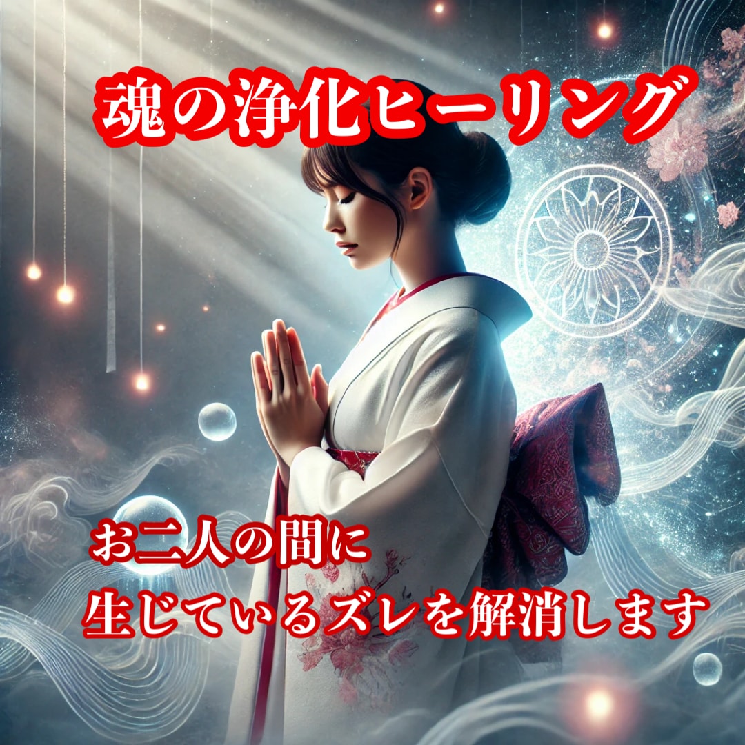 二人に生じたズレを浄化し幸福と安定を引き寄せます 二人の積み重なったズレを徹底的に浄化し幸福へと導きます イメージ1