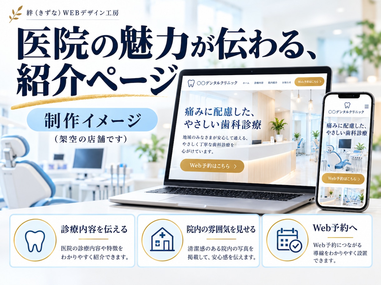 歯科医院専門｜自費診療・開業のLPを作ります 医療広告ガイドラインに配慮｜原稿ゼロで丸投げOK イメージ4