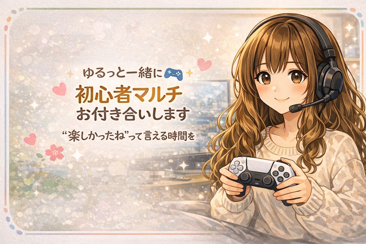 ゆるっと一緒に♪初心者マルチお付き合いします “楽しかったね”って言える時間を一緒に イメージ1