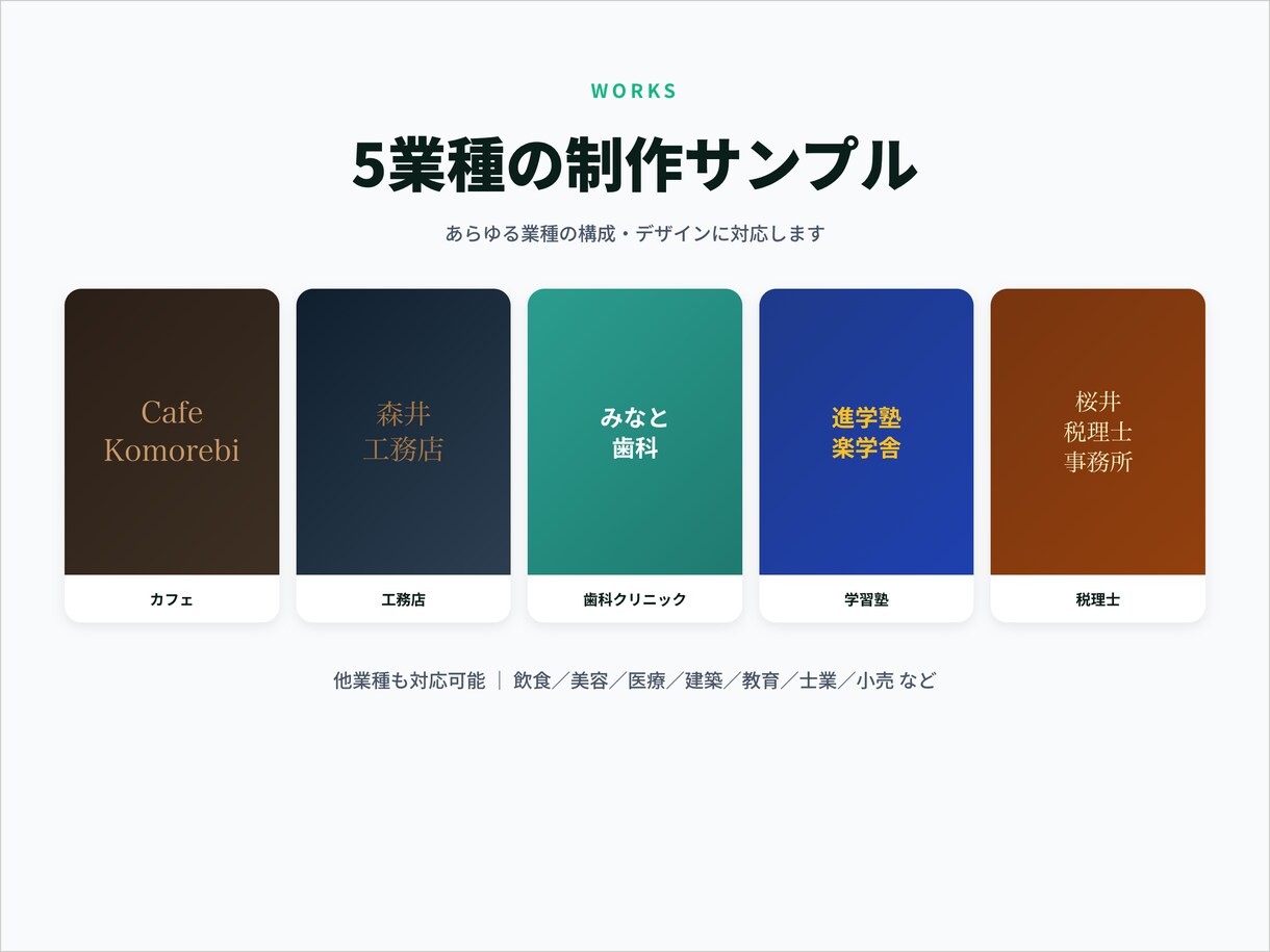 3万円｜1ページ完結のシンプルHP制作します 名刺代わりに｜開業・小規模店舗向け｜最短5日納品 イメージ3