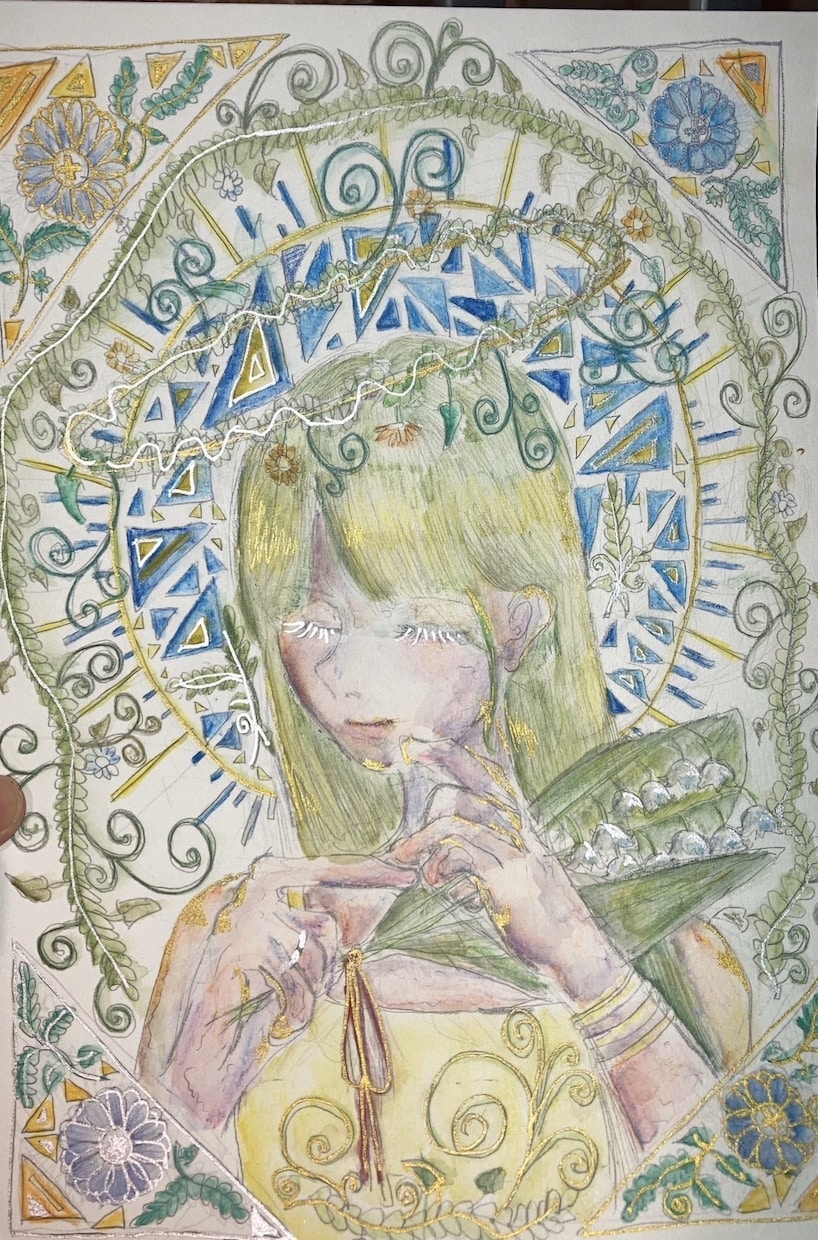 素敵な想いを形にして原画でお届けします 水彩色鉛筆で依頼者様のご希望に沿った作品を提供いたします！ イメージ5