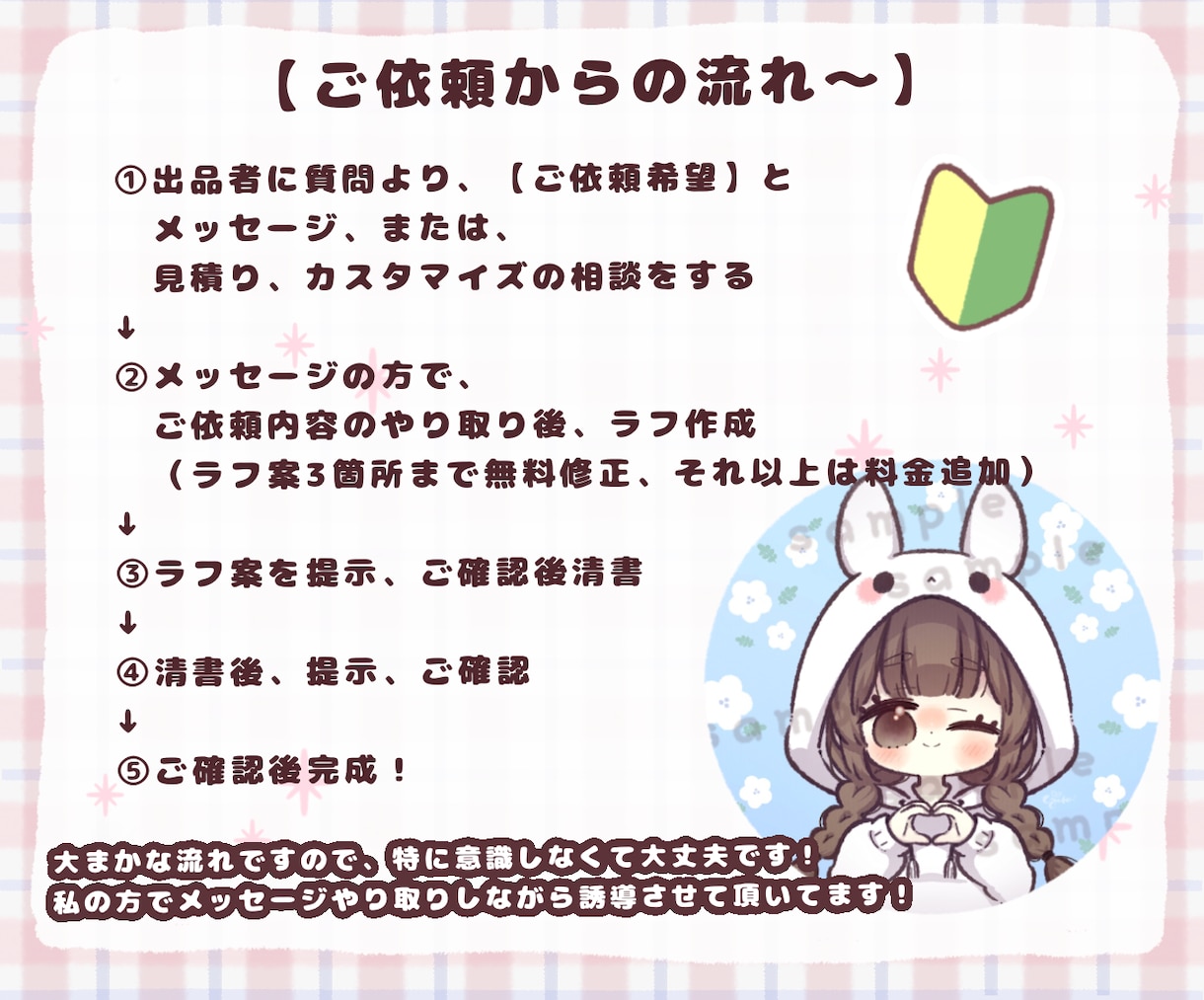 初心者さま大歓迎♥ゆるふわSNSアイコン描きます 商用OK♡実績400件超え！安心のお声多数（レビューより） イメージ8