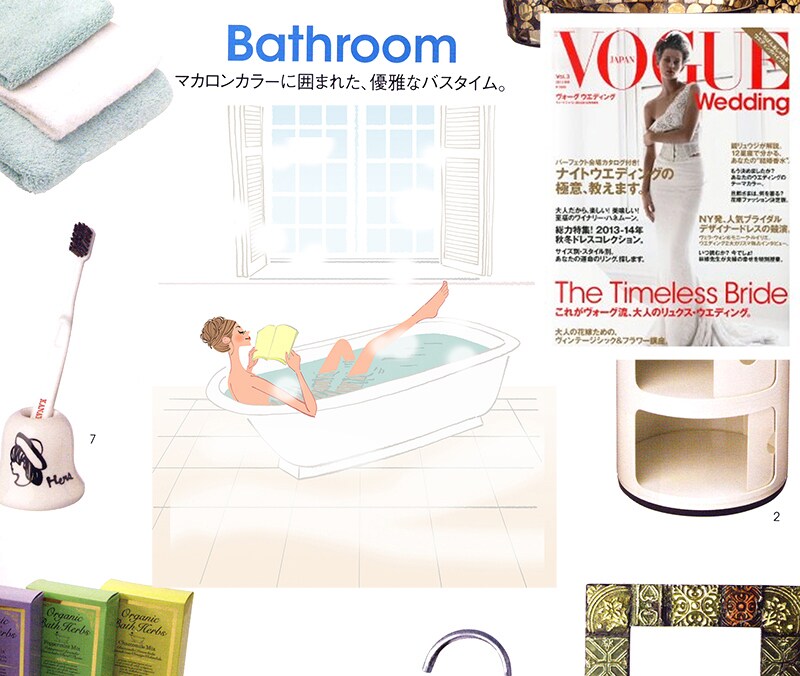 書籍、広告、パッケージ等で活動。イラスト制作します ゼクシィ、オズマガジン、VOGUEほか制作実績多数。 イメージ3
