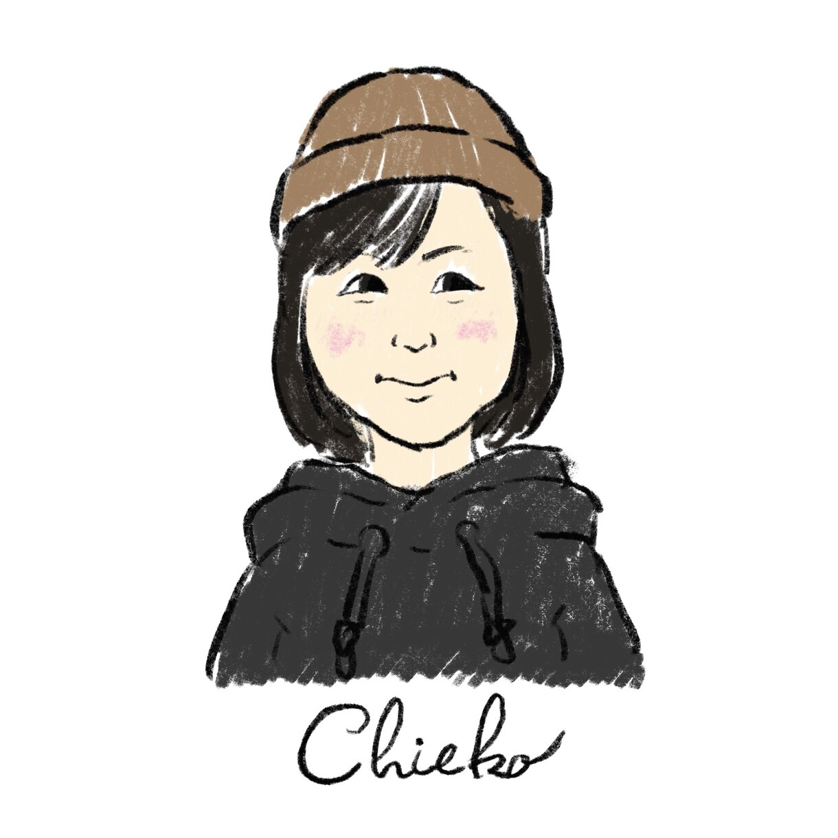 スケッチ風、デジタルの似顔絵を描きます InstagramやTwitter、LINEのアイコンに イメージ3