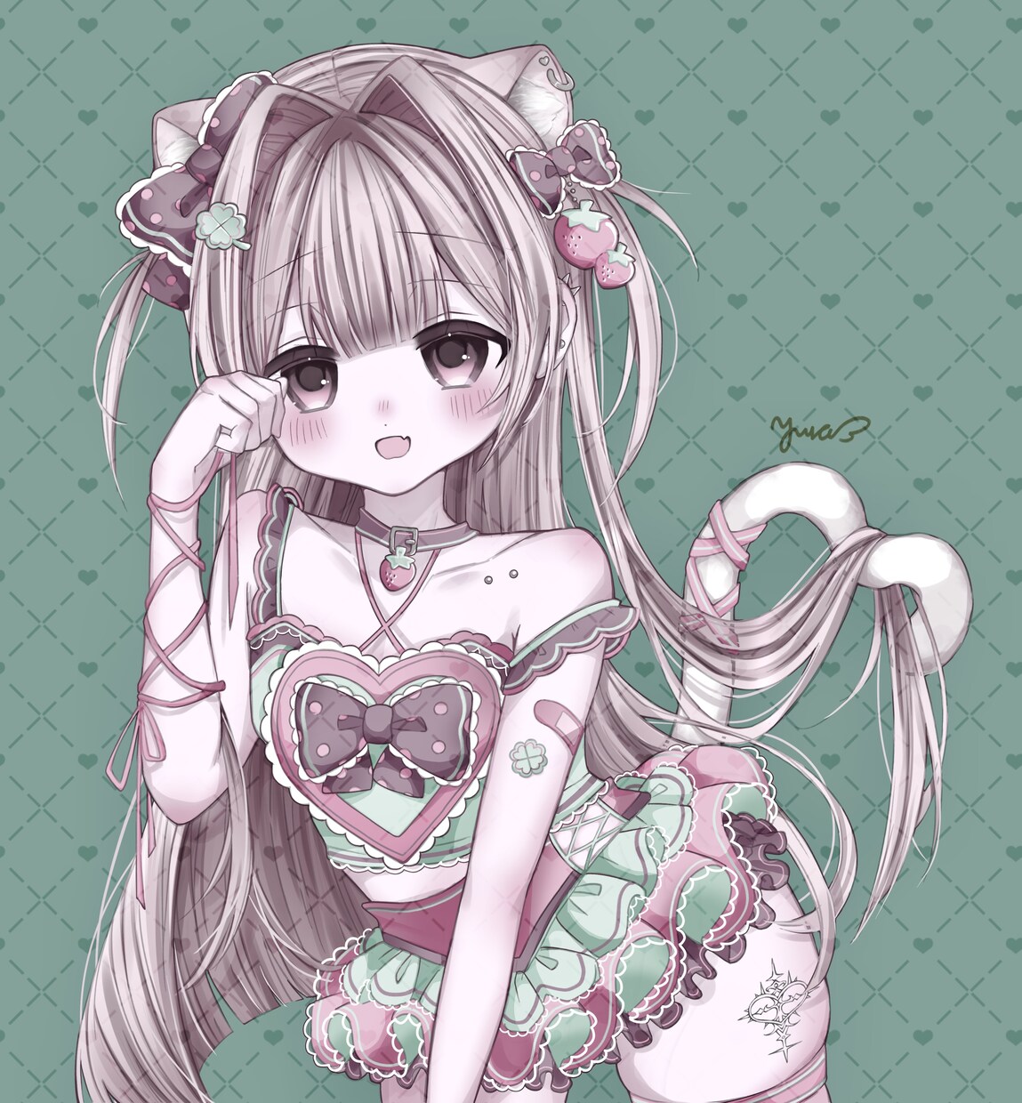 装飾付け放題！平成ギャルゲ萌え絵イラストを描きます キャラの可愛さを引き出す構図・質感や色合いが自慢です♪ イメージ4
