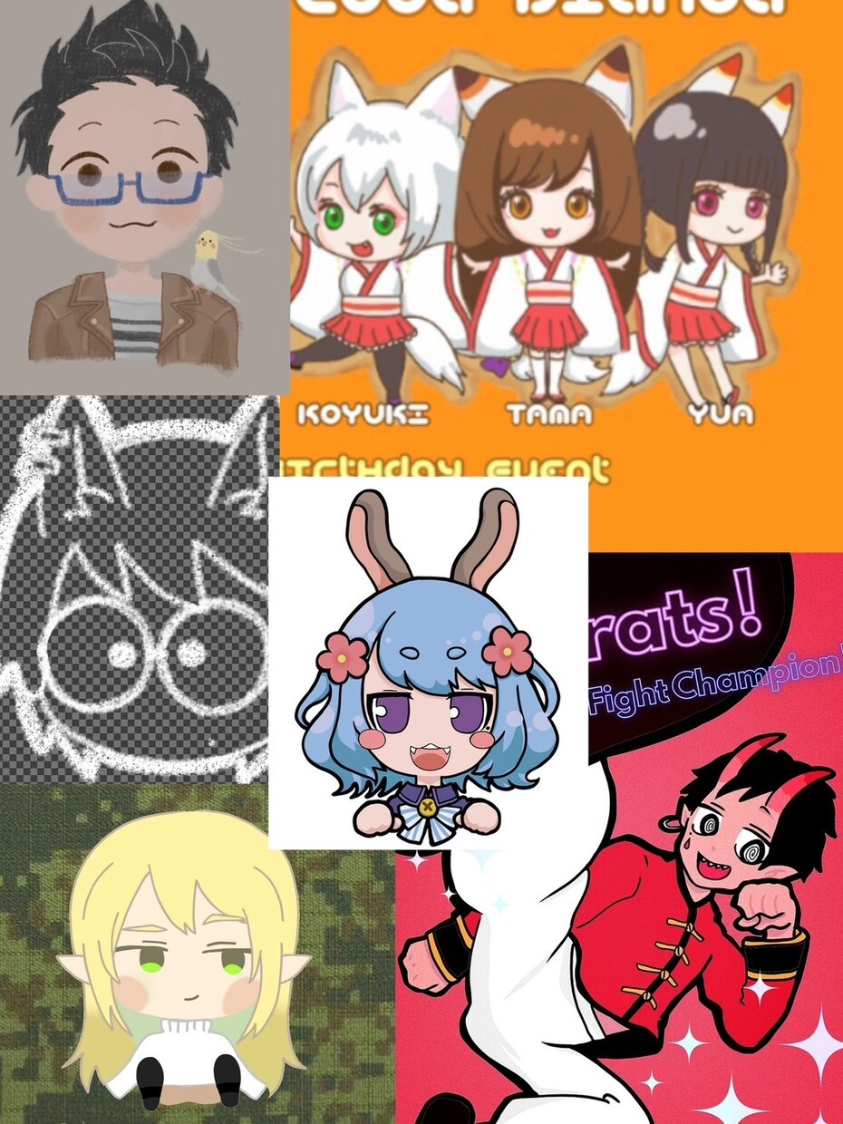 あなたのキャラクターアイコンイラスト制作します オリキャラ、似顔絵、ゲームのアバター、Vtuber様など イメージ1