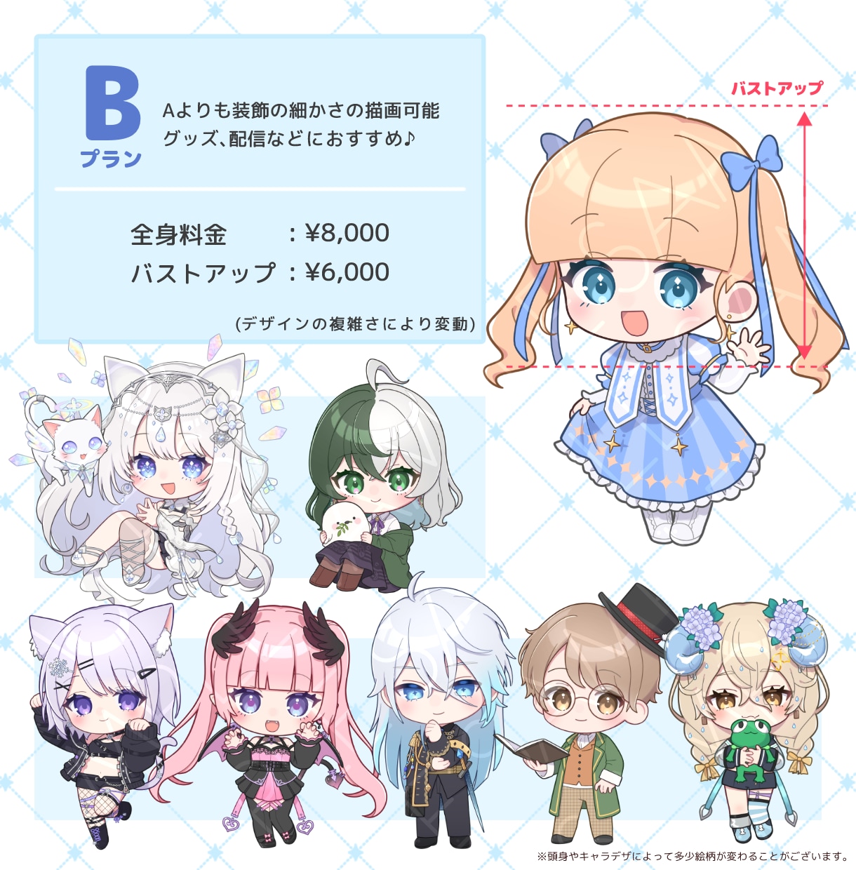 SD、デフォルメ、ミニキャラ、イラスト描きます SNSアイコン、グッズ、LINEスタンプなど作りたい方へ イメージ3
