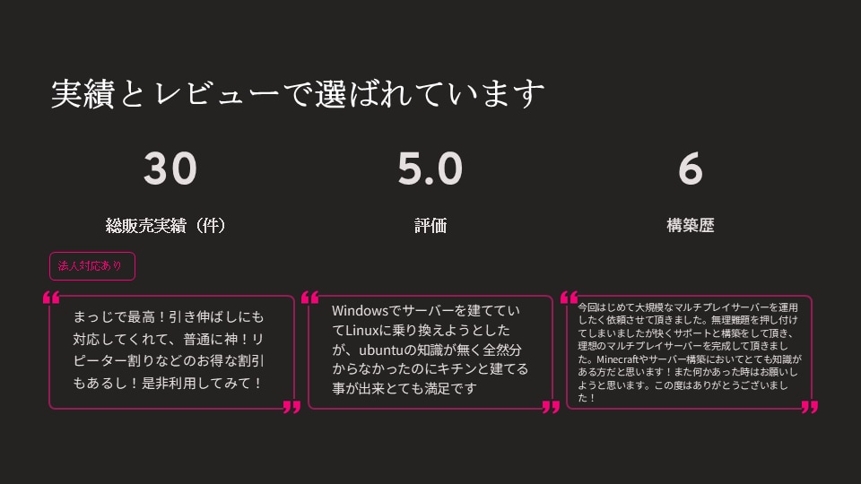 マイクラサーバーの構築から本格運用まで代行します 構築6年・実績30件｜法人対応あり｜本格運用まで イメージ7