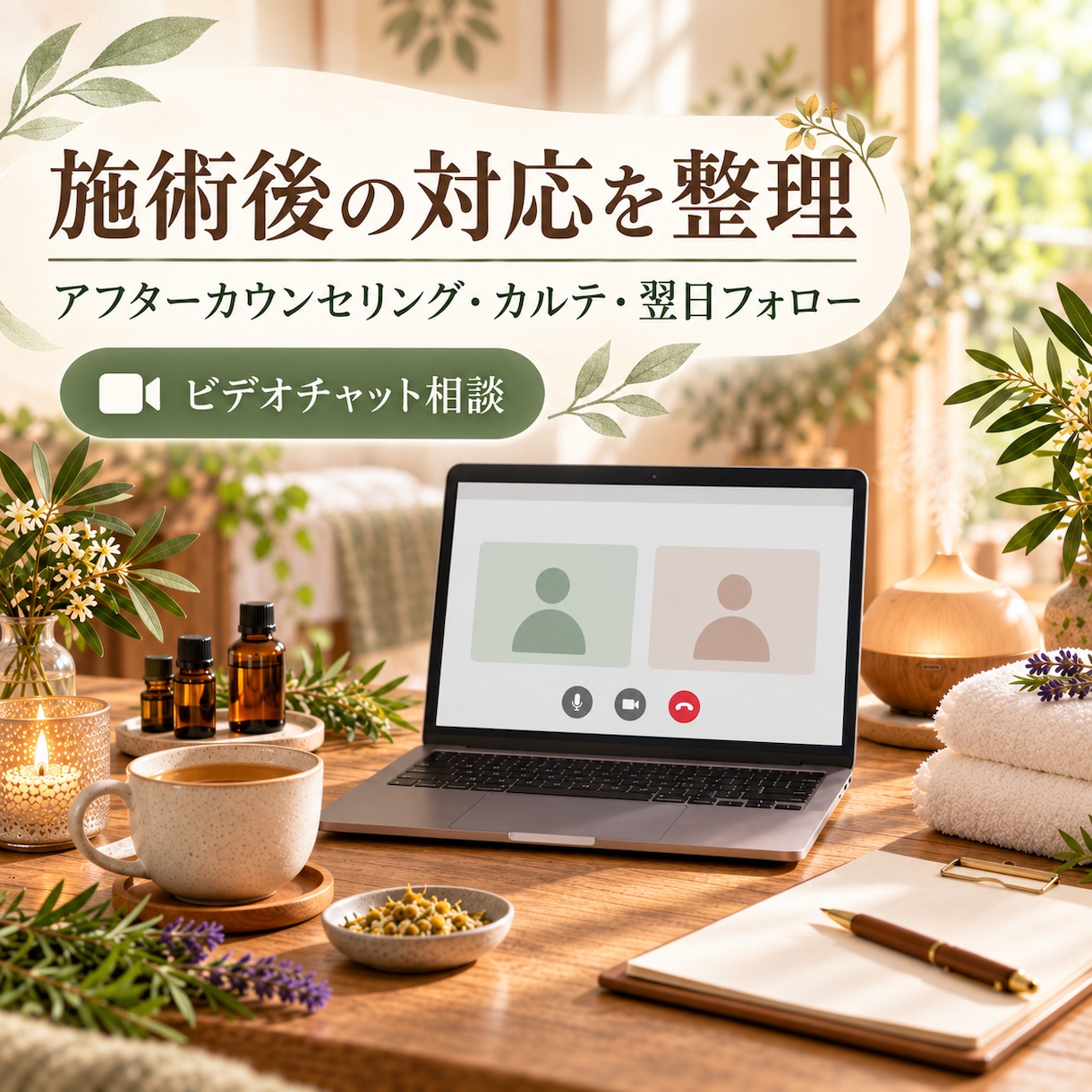 施術後の対応を90分で一緒に整理します カウンセリングから翌日フォローまで個別に整理 イメージ1