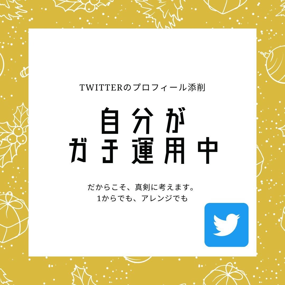 Twitterのプロフィールを添削します あなたの魅力を引き出すプロフィールを考えまます。 イメージ1