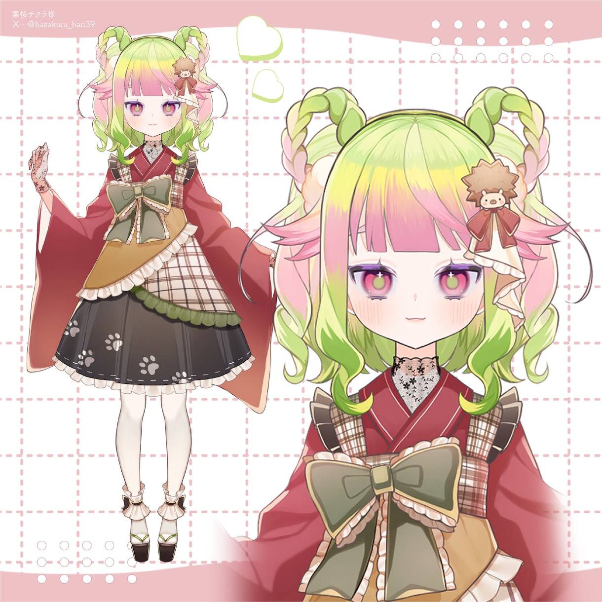 Vtuber立ち絵イラスト制作いたします ロリータやフリルの多いかわいいデザインが得意です。 イメージ5