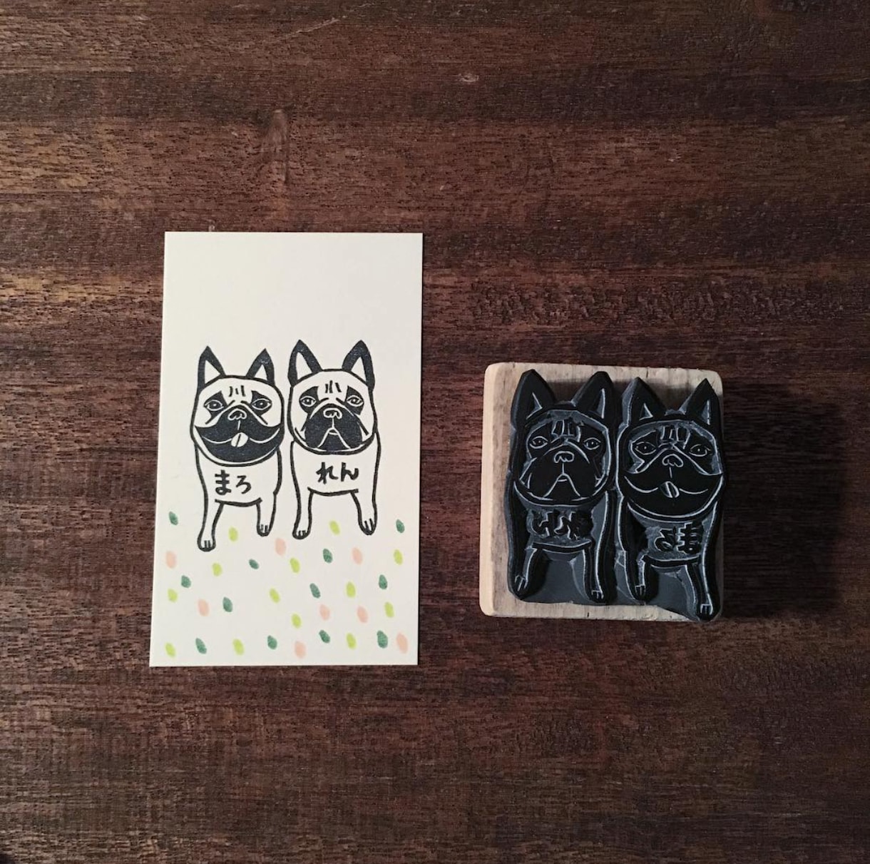 フルオーダーの消しゴムはんこ・ゴム印をお作りします 世界に1つだけの消しゴムはんこ、ゴム印を手作りしています。 イメージ3