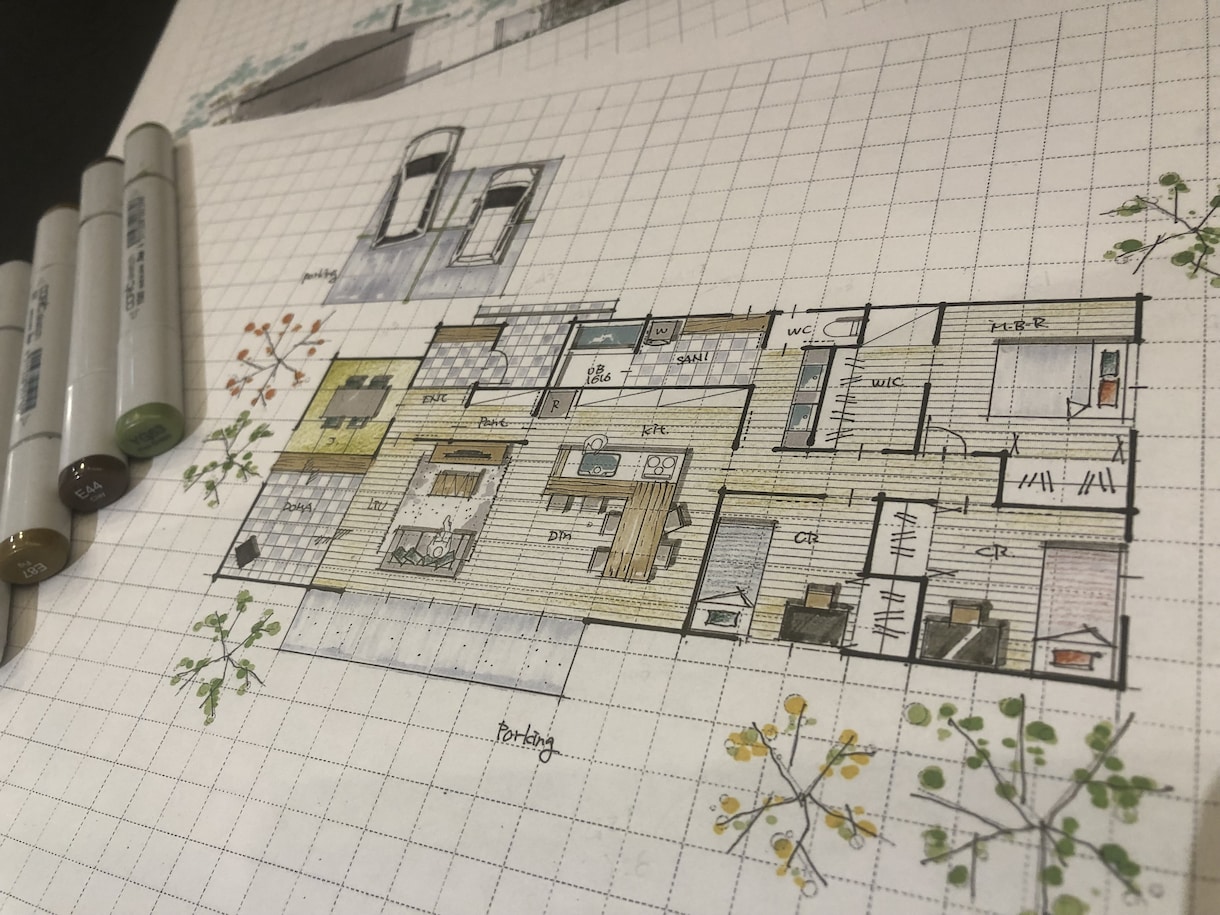 一級建築士が【目を惹く】プロ仕様手書き図作成します つい眺めてしまう図面で注目度UP。WEB・マイソクにどうぞ イメージ10