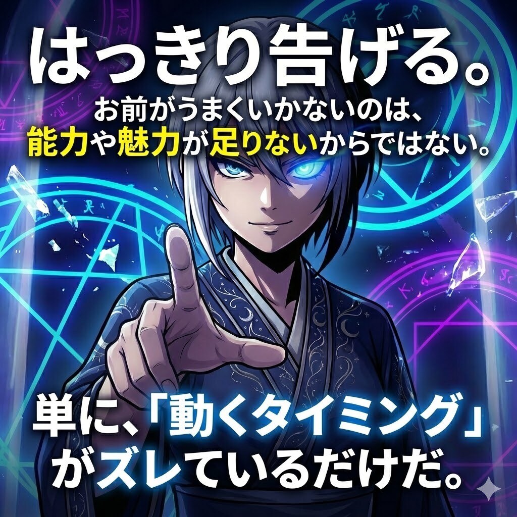 お前の運命の「攻め時」と「引き時」月詠が断言します 月のリズムを味方に。本気の者だけ、最短ルートで運命を好転せよ イメージ3