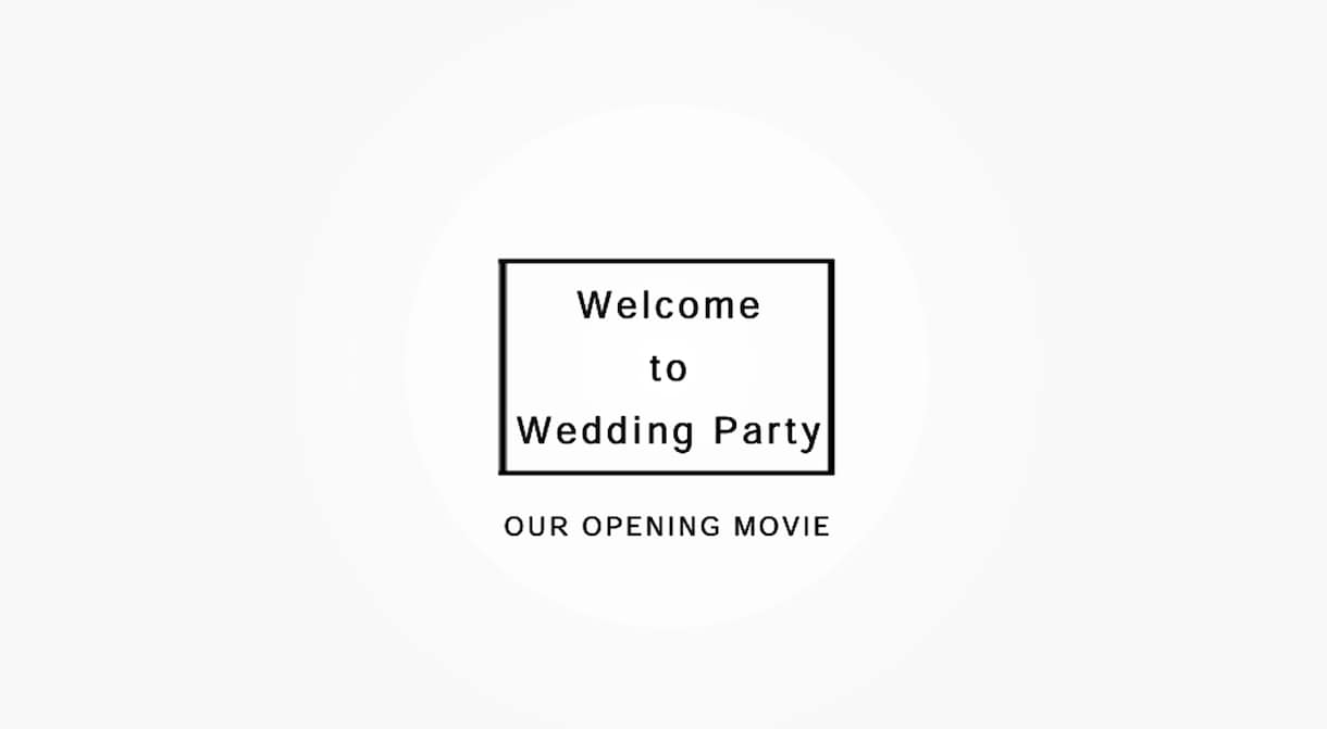 結婚式のオープニング映像を作成します DVD発送料無料。格安でおしゃれ！シンプルがGOOD！ イメージ1