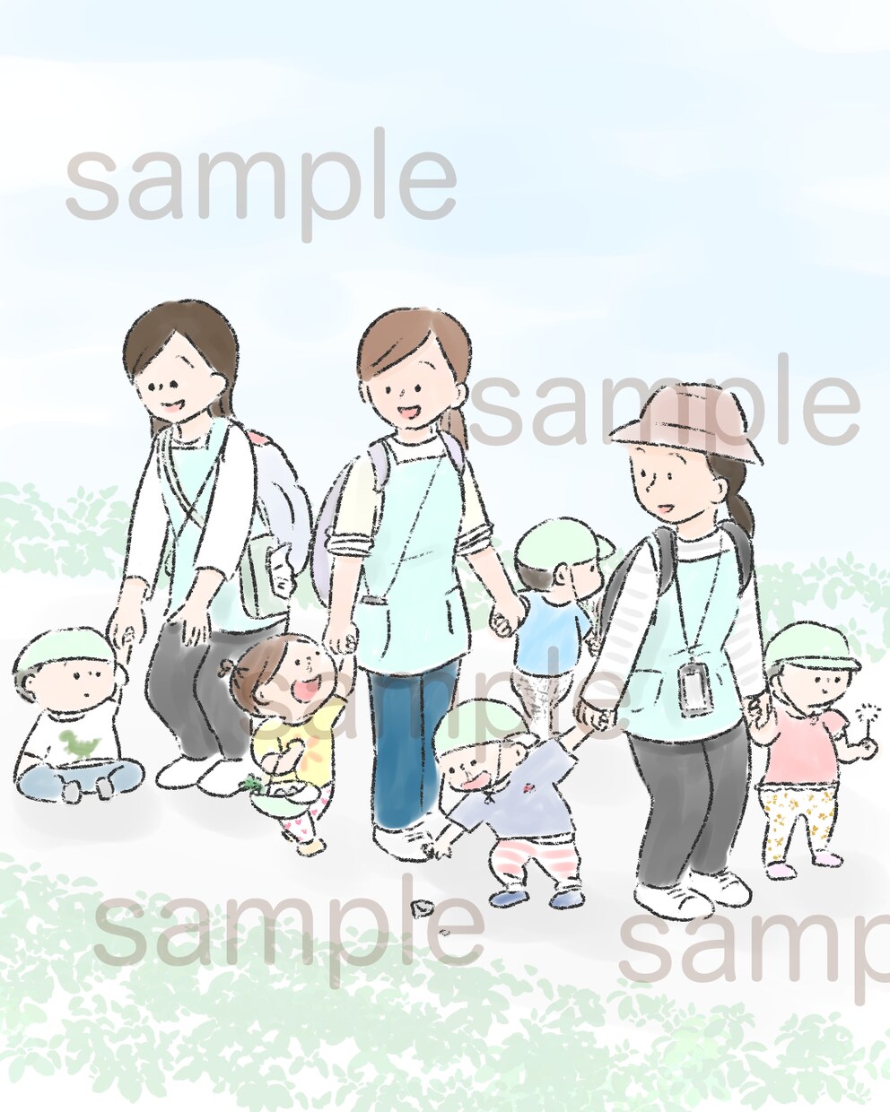 現役保育士が保育福祉系の手描き風イラスト描きます 商用利用OK！YouTubeやSNSにも イメージ6