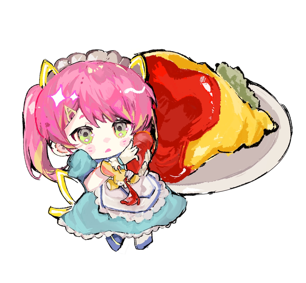 厚塗りミニキャラアイコンつくります 既存キャラも新規キャラ作成もお任せを！ イメージ1