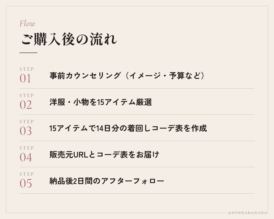女性専用｜似合う着回し2週間コーデを提案します 厳選15アイテムで、2週間ずっと褒められる毎日を イメージ7