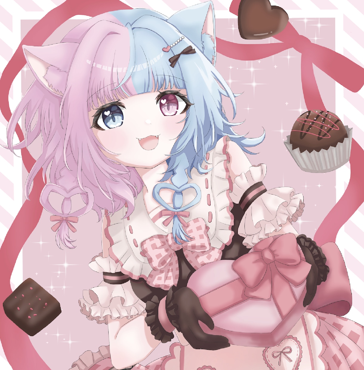 可愛くてふわふわとした印象の女の子を描きます きらら系のような可愛いイラスト！様々な用途に合わせます♪ イメージ1