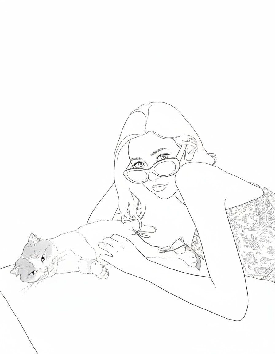 シンプルでミニマムなタッチでイラストを描きます 色指定、その他相談など承ります イメージ1