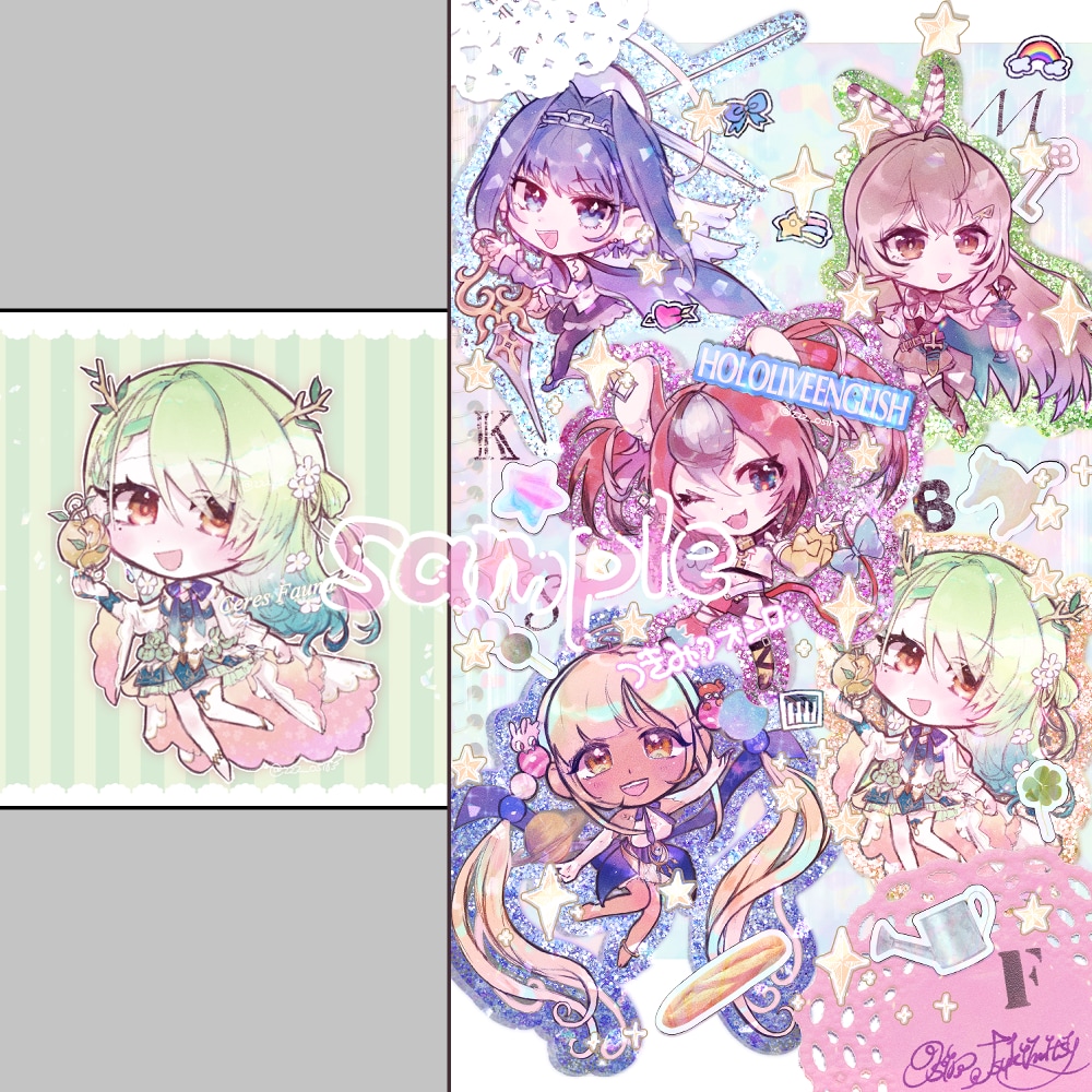 かわいいSDキャラアイコン・イラスト描きます アイコン、ヘッダー、グッズ、動画等にご活用ください♥ イメージ5