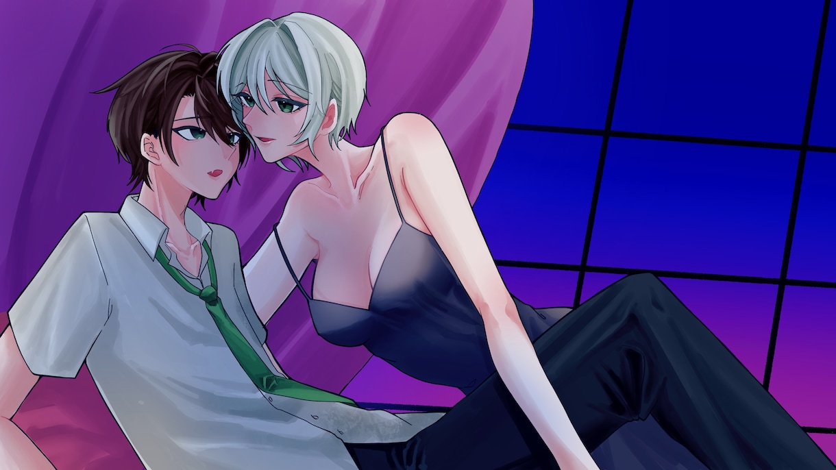 歌ってみた動画などの1枚絵描きます 可愛い絵もかっこいい絵もなんでも描きます！ イメージ1