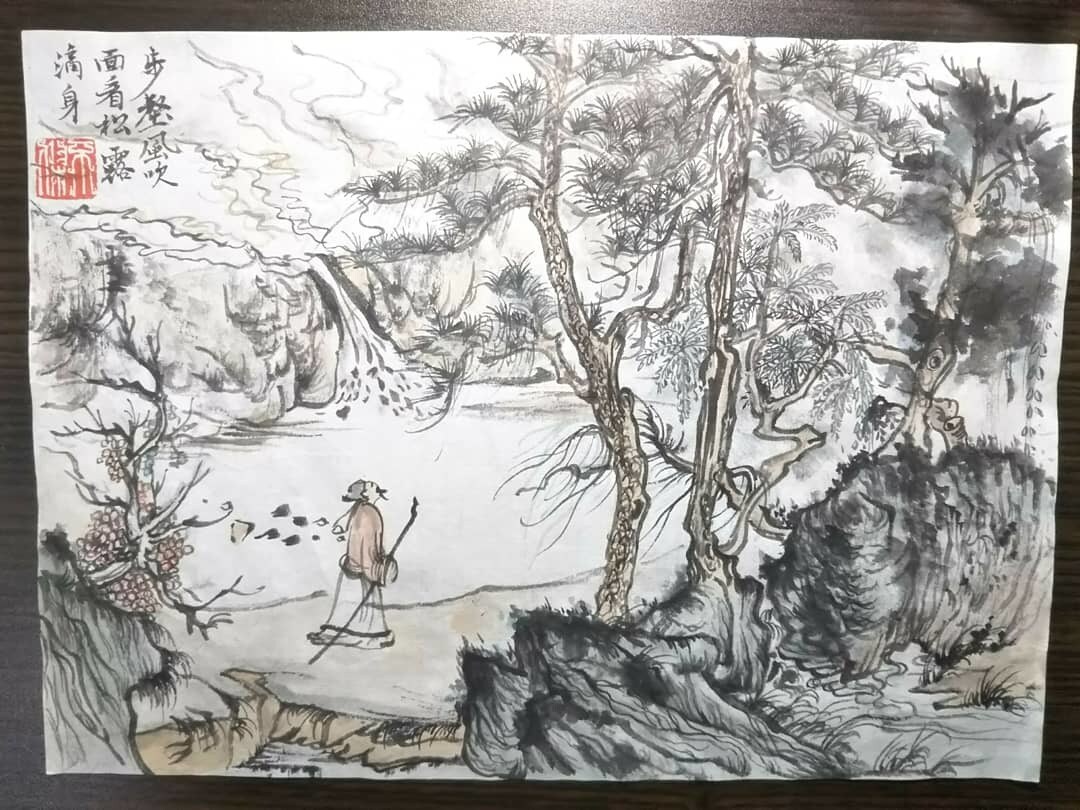 床の間等に飾る山水画を制作します 床の間等に飾る山水画を制作致します イメージ1