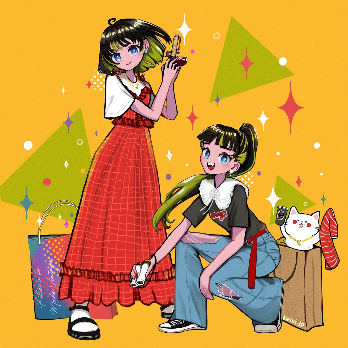 ポップなアイコンイラストをお作りします 目を惹くポップな色遣いのイラストをお作り致します！ イメージ9