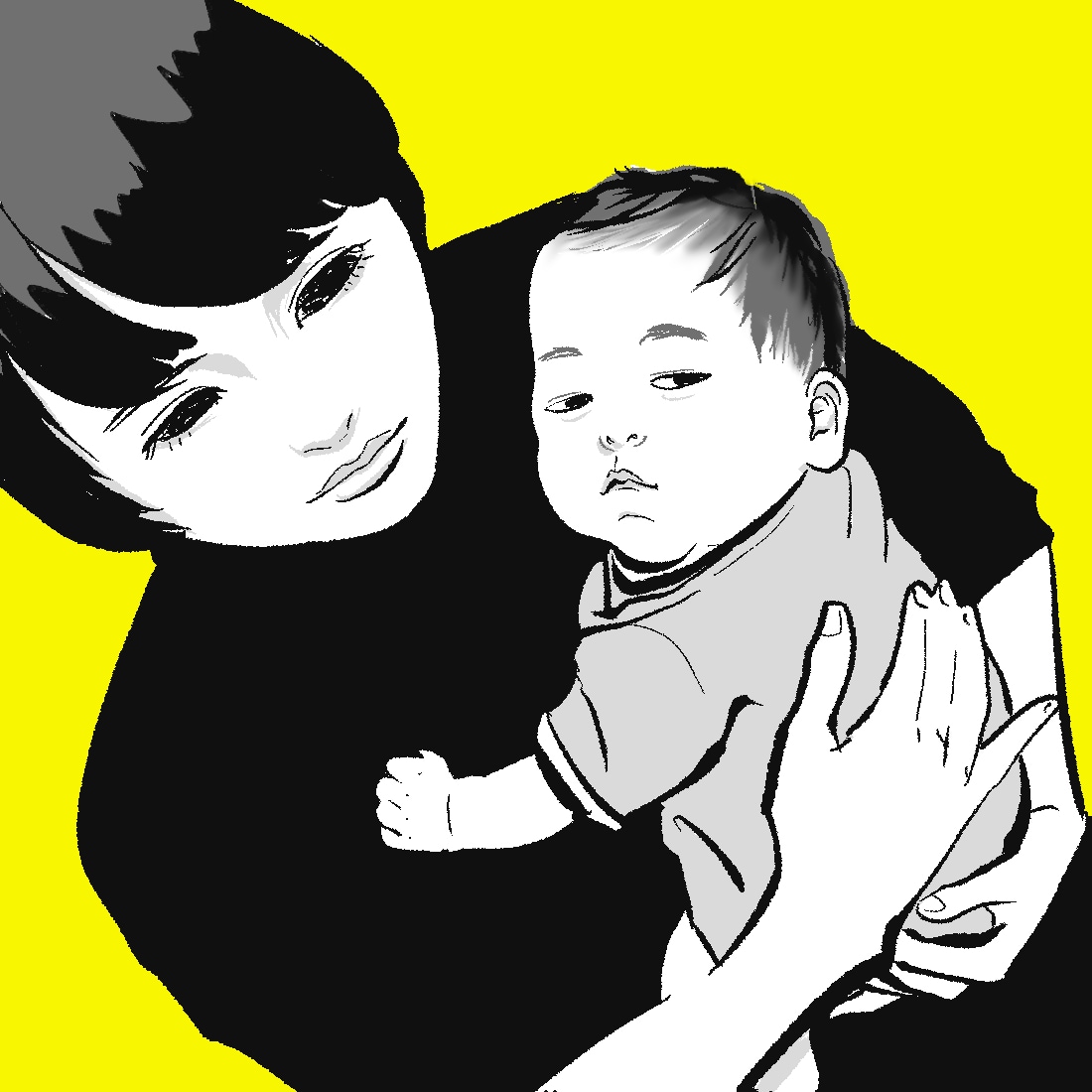 お写真の雰囲気を活かしたイラスト描きます シンプルなモノクロ線画のイラストで表現します◎ イメージ1